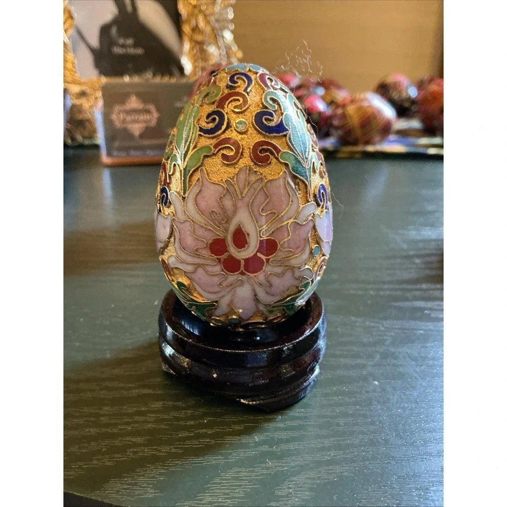 Vintage Group Of 5 Multicolor Cloisonné 2.5